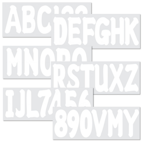 Marine Registration Decals – Fits All Watercraft 3" White Lettering (Replaces Multiple OEM Registration Requirements)
